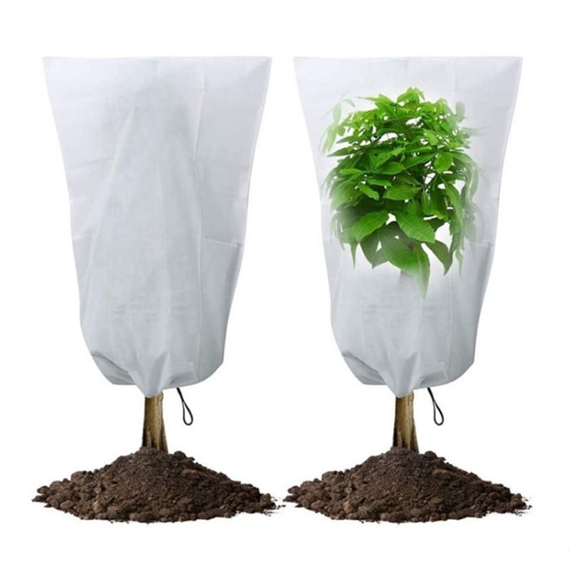 Lot De 3 Voiles D'hivernage 90x110 Cm - Housse Protection Plantes Contre Gel Et Vent, Motifs Noël - 70g/m²