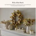 thumbnail image 2 of Calabaza de resina MACKENZIE-CHILDS Mini a cuadros marrones y blancos, 2 of 6