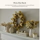 thumbnail image 2 of Calabaza de resina MACKENZIE-CHILDS Mini a cuadros marrones y blancos, 2 of 6