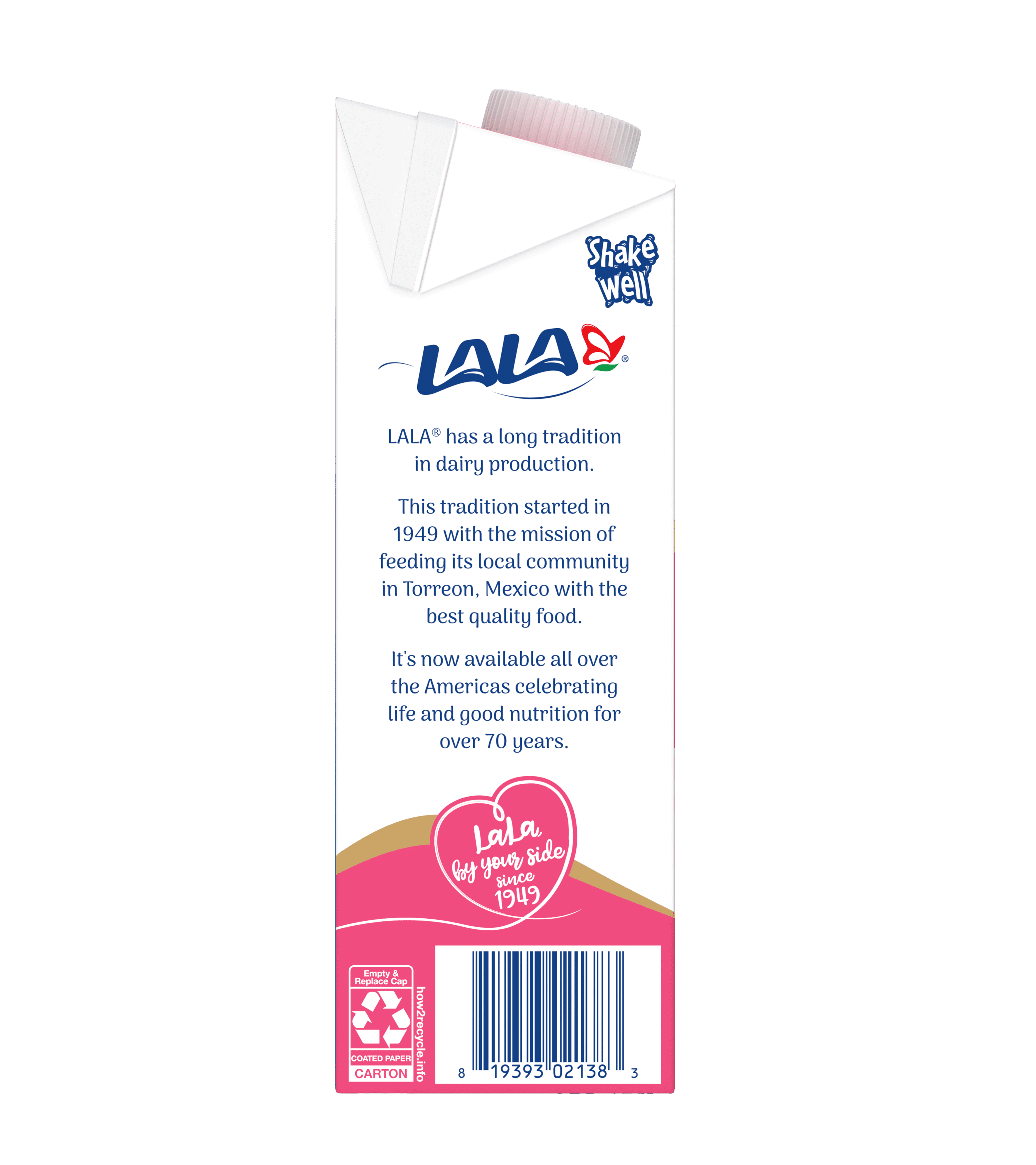 LALA Strawberry 1% Milk UHT 32oz