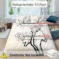 thumbnail image 4 of Qouteltyd Urban Hipster 3-Piece Plum Blossom Duvet Bedding Sets, Queen, 4 of 6