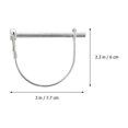thumbnail image 2 of 10pcs D-shaped Shaft Locking Pin Metal Wire Lock Pin for Farm Trailers Wagons, 2 of 4