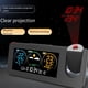 thumbnail image 3 of Inteprter Reloj proyector digital negro para mostrar la hora fácilmente en el espacio Pantalla LCD de reloj conveniente y elegante Decoración del hogar, 3 of 6