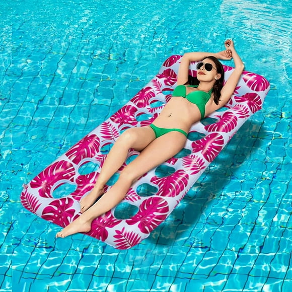 Pool Inflatable Mattress, 180cm*80cm Inflatable Hammock, Floating Mattress Inflatable Pool Chair Inflatable Net Float, Floating Bed Water Mattress Pool Sofa