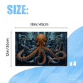 thumbnail image 2 of BaHomeck placemats Set of 4 Massive Octopus Stands In The Factory Cotton Linen rectangle Placemats for Kitchen Dining Table Indoor,Outdoor,18*12inch, 2 of 4