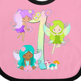 thumbnail image 4 of Inktastic Flower Fairies First Birthday Boys or Girls Baby Bib, 4 of 4