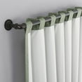 thumbnail image 5 of Sun Zero Evelina Faux Dupioni Silk Thermal Extreme 100% Blackout Back Tab Curtain Panel, 50"X63", Moss Green, 5 of 10
