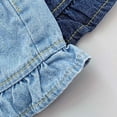 thumbnail image 6 of NAFUU Little Girls Denim Shorts Ruffles Kids Toddler Fashion Jean Shorts Summer Casual Beach Sports Short Pants 3-4 Years, 6 of 9