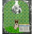 thumbnail image 2 of Bull Terrier Dark Brindle Shamrocks Baby Bib, 2 of 3