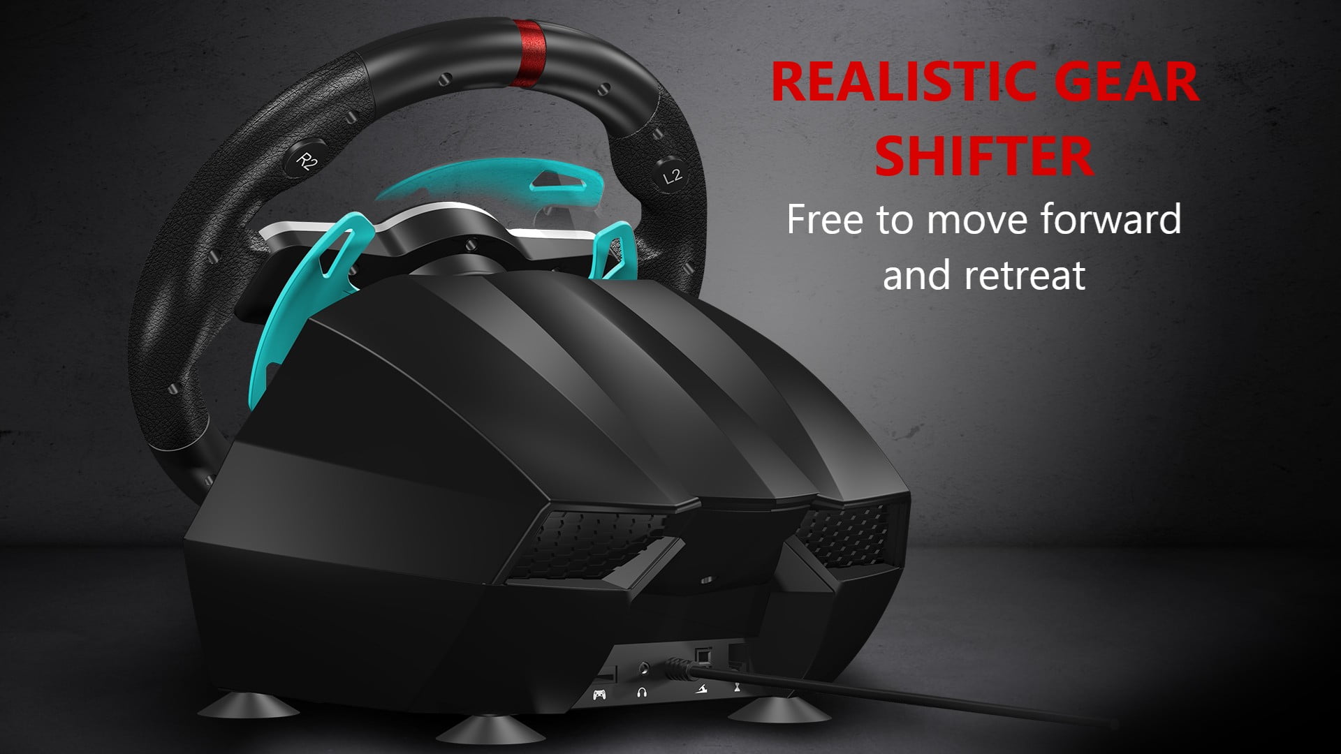 Flashfire SUZUKA 900A Racing Steering Wheel and Pedals for PC, PS3, PS4, Xbox 360, XBOX ONE, XBOX Series X/S and Nintendo Switch, Black