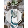 thumbnail image 2 of Turquoise Grey Cloth Napkins Set of 4 Reusable Dinner Napkins, Geometric Circle Modern Abstract Simple Art Cocktail Napkin Washable Table Napkins for Wedding/Holiday Party/Baby Shower 20"x20", 2 of 7