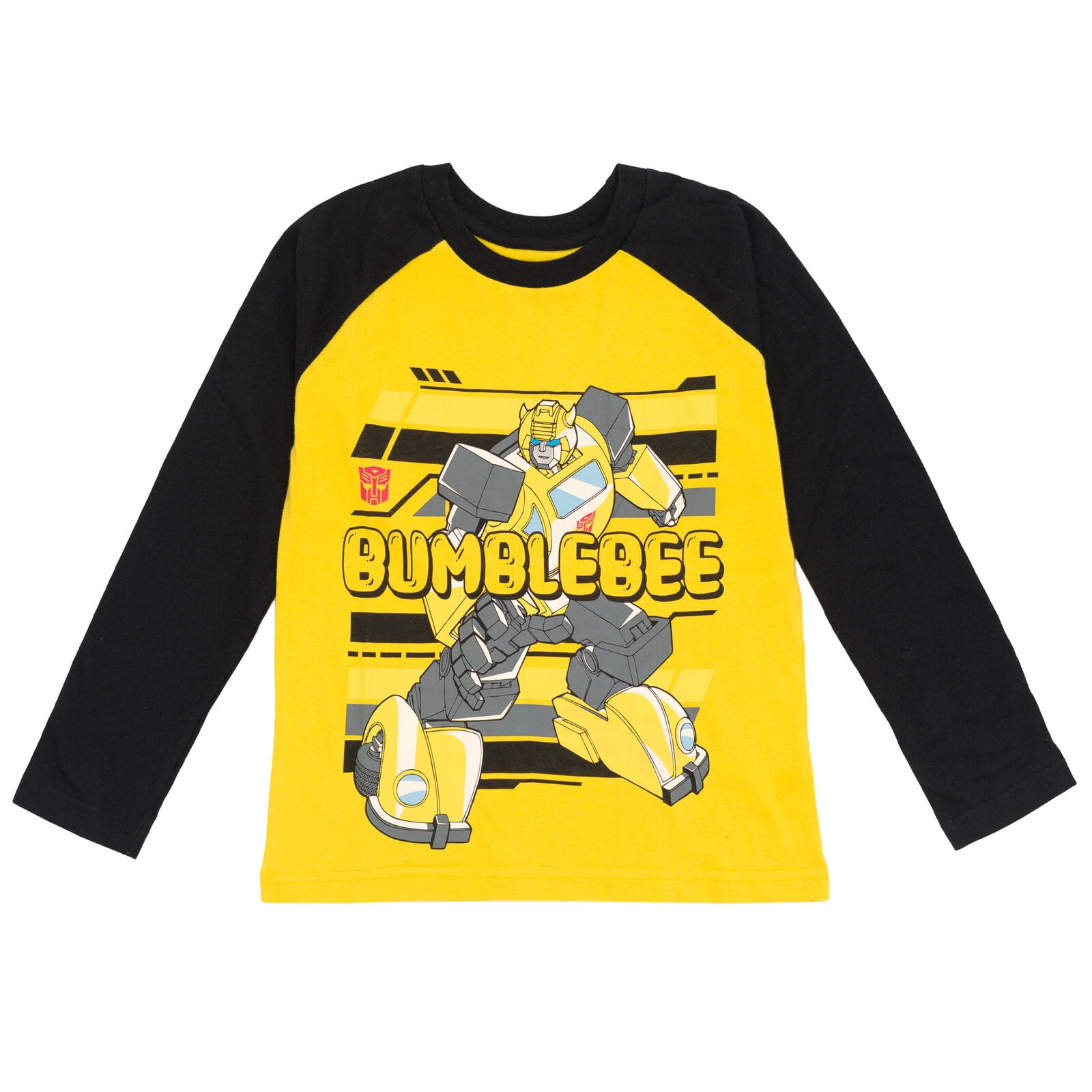 Transformers Bumblebee Optimus Prime Little Boys 2 Pack Long Sleeve T-Shirts Blue 7-8
