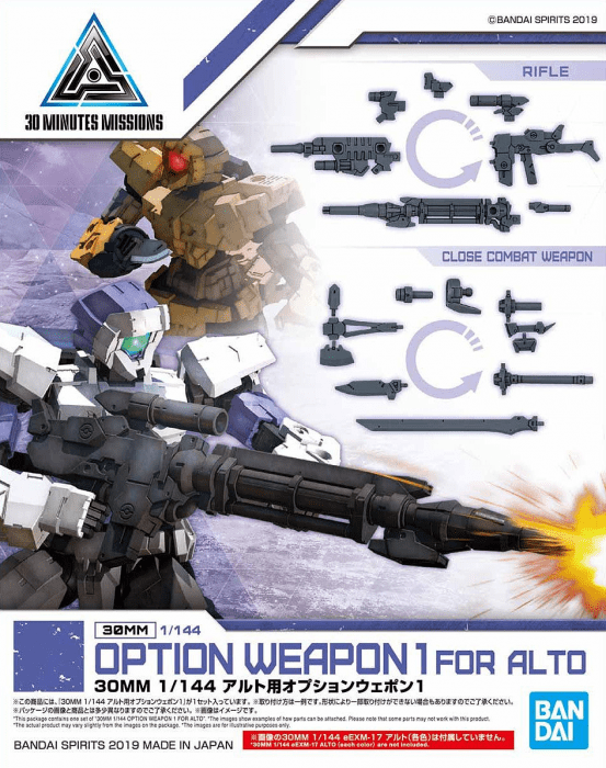 Bandai 30 Minute Missions Option 04 Armor For Long Range Sniping Alto Model Kit 