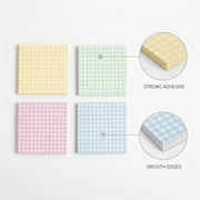 Aixiny 3x3 Multicolor Sticky Notes - 4 Pads, 60 Sheets, Strong Adhesive