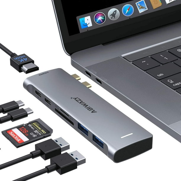 Adaptateurs USB C pour MacBook Pro 2020, Adaptateur MacBook Pro
