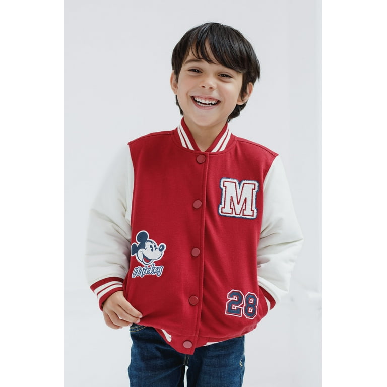 Disney Mickey Mouse Varsity Bomber Jacket Toddler to Big Kid