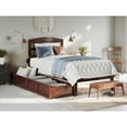 thumbnail image 2 of AFI Warren Solid Wood Twin Extra Long Bed w/ 2 Drawers in White, 2 of 4