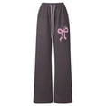 thumbnail image 3 of XEGLSBU Girls Sweatpants Kids Girl's Baggy Sweatpants Lightweight Straight Leg Athletic Pants with Pockets z260731-Brown-c Size 6-7 Years, 3 of 4
