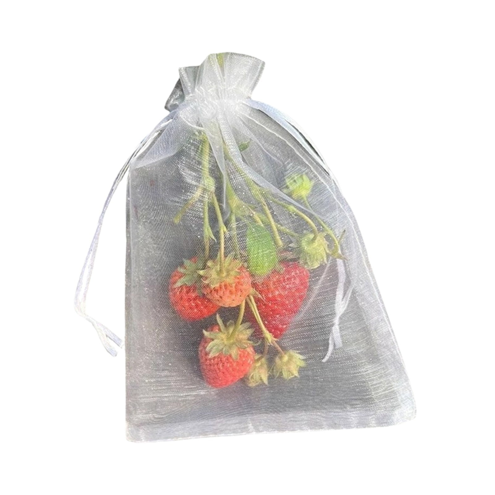 50-200PCS White Organza Bags 5x7 Inches - Sheer Drawstring Gift Bags for Wedding Favors, Baby Showers, Jewelry & Party Decor - Bulk Mesh Favor Pouches