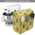 thumbnail image 2 of Queen Bee Stand Mixer Cover, Repeating Continuous Print of Striped Buzzing Flies, Kitchen Appliance Organizer Bag Cover with Pockets, 5 Quarts, Mustard Charcoal Grey, by Ambesonne, 2 of 4