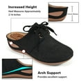 thumbnail image 3 of Ecetana Clogs for Women Wedge Sandals Comfort Breathable Closed Toe Sandals with Massage, 3 of 7