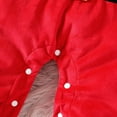 thumbnail image 6 of FYDUU Baby Boy Girl Christmas Outfit Santa Romper Long Sleeve Hooded Jumpsuit Onesie One Piece Outfit Cute Xmas Holiday Party Outfit 3-6 Months, 6 of 7