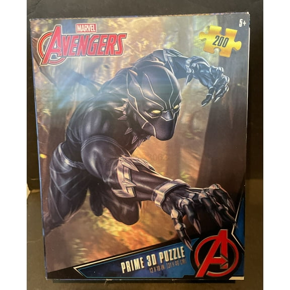 Avengers Black Panther 3D 200 pc Puzzle 12x18”