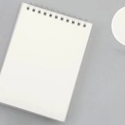 80 Sheets Top Wirebound Notebook Useful Comfortable Thickened Paper Practical Notebook A6 Blank Type