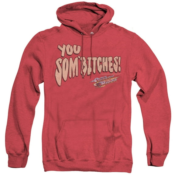 Smokey And The Bandit Sombitch Adult Heather Hoodie Sweatshirt Red