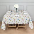 thumbnail image 3 of Pioneer Flower Floral Print Pattern Square Tablecloth, Waterproof Wipeable Spillproof Washable Table Cover for Home Kitchen Party Decor, 52"x52", 3 of 6