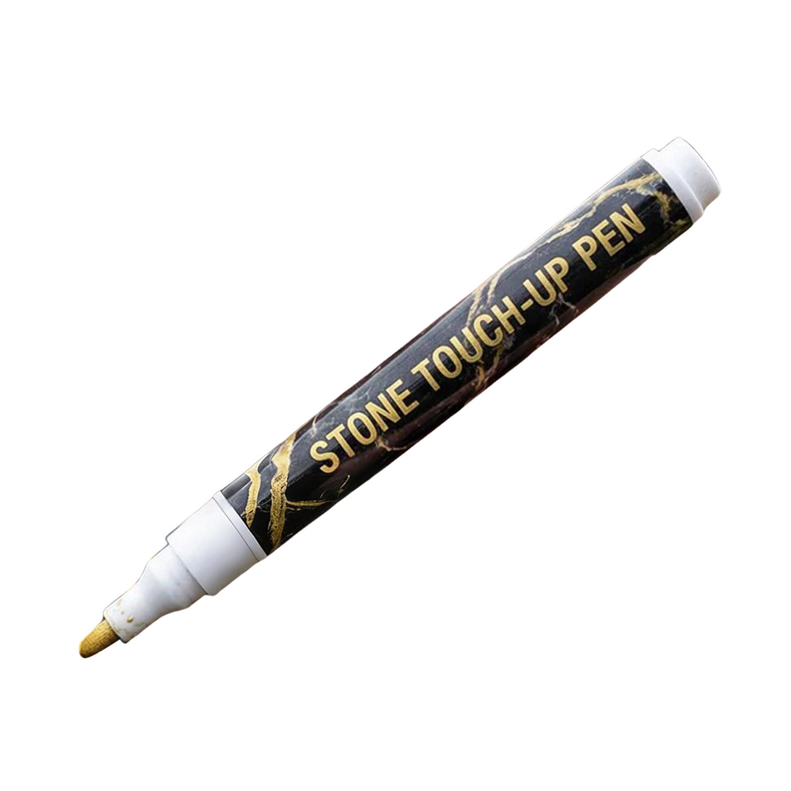 2 Pack Marker Pen for Restoring Faded Grave Inscriptions, Fast-Drying Stone Touch Up Pen, Paint Markers for Granite Headstones Grave Marker Mug, Gold