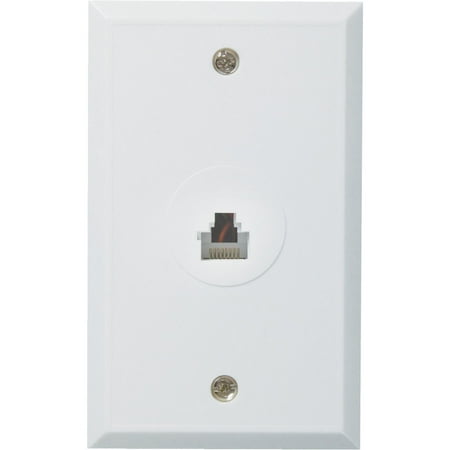 RCA White RJ45 Wall Plate