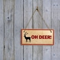 thumbnail image 4 of Oh Deer! 5x10 Hanging Plus Wall or Door Sign | Hunting Decor, 4 of 8