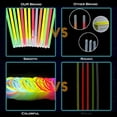 thumbnail image 5 of Glow Sticks Party Supplies Favors Decorations 100pk - 8 inch Glow in the Dark Light up Sticks, Neon Party Glow Necklaces and Bracelets W/Connectors, 5 of 7