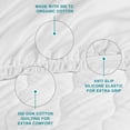thumbnail image 3 of FABDREAMS Organic Quilted Mattress Protector Full Size | Mattress Pad| Mattress Cover| Naturally Breathable | Noiseless| Fits up to 17" Deep Pockets| Temperature Regulating | White, 3 of 4