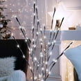 thumbnail image 3 of LED Branch Light Battery Operated Lighted Decorative Willow Twig Lighted Branch Little Twig Power Brown 30 Inch 20 LED for Home Romantic Decoration, Christmas Holiday Party Decor, 1 Pack, 3 of 7
