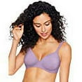 thumbnail image 3 of Hanes Ultimate Women's Wireless Bra with T-Shirt Softness Lavendar Freeze Micro Dot 36A, 3 of 3