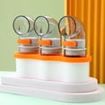 thumbnail image 2 of 2PCS Quantitative Salt Shaker with Holder Each Press 0.5g Clear Seasoning Bottle, 2 of 4