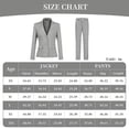 thumbnail image 5 of AZoiNM Women's 2 Piece Slim Fit Blazer Suit Set - Two Button Lapel Collar Business Casual Outfits with Elastic Waist Pants for Office Work Interview All Seasons, 5 of 16