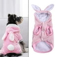 thumbnail image 4 of Ropa para Mascotas Sunnimix con Capucha Invierno Peluche Caliente para Perros Bichon Pequeño Rosa M, 4 of 7