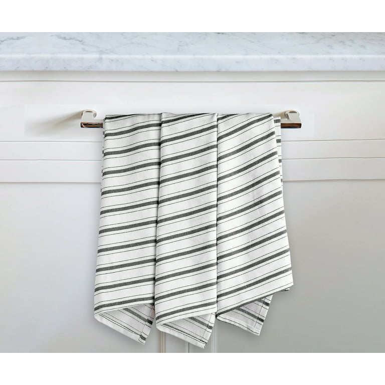 Set of 6 Kitchen Dish Towels, 100% Cotton Kitchen Towels, Stripe