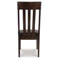 thumbnail image 3 of Signature Design by Ashley Haddigan Faux Leather Cushioned Rake Back Dining Chair, Set of 2, Dark Brown, 3 of 6