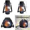 thumbnail image 7 of Uorisanigo 4 Pcs Set Fire Water Baseball School Bag Backpack with Insulated Lunch Box Pencil Pouch Bags Water Bottle Bag for Preschool Elementary Primary Girls Kids Teens, 7 of 7