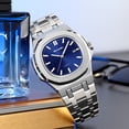 thumbnail image 3 of SKMEI Men Watch Quartz Mens Business Watch Luxury Easy to Read Date Waterproof Wrist Stainless Steel Watches for Men, 3 of 4