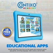 Contixo K102 Kids Tablets, Educational Tablets for Kids with eBooks, Tablet Case, and Kickstand, 10”, Blue