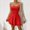 48#Red, variant on gljltg Women's Summer Tube Dresses Solid Color Elegant Suspender Spaghetti Strap Backless Mini Dress Fashion Casual Loose Beach Vacation Daily Leisure Sundress