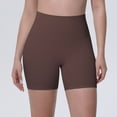 thumbnail image 3 of AzureSilk Womens Athletic Shorts Tight Yoga Pants Women No Front Seam Biker Shorts Lounge Workout running shorts for women Solid Color, Size S-XL, 3 of 6
