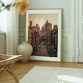 thumbnail image 6 of Sunset from the Manhattan Bridge 03 - Manhattan New York Photography City Street Photography Skyline Architecture Travel Poster Vintage Oak Framed Wall Art Print 6 x 8 inches, 6 of 12