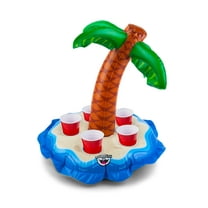BigMouth Inc. Inflatable Palm Tree Multi-Drink Float, Floating Drink Holder for Pool Parties