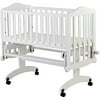 Dream on Me Lullaby Fixed-Side Cradle Glider, White